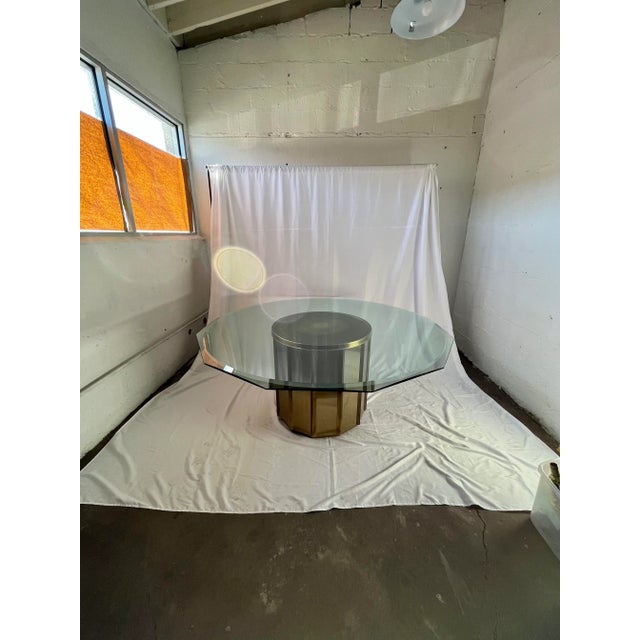 Mastercraft Brass Drum Base Dining Table Base Only For Sale In New York - Image 6 of 6