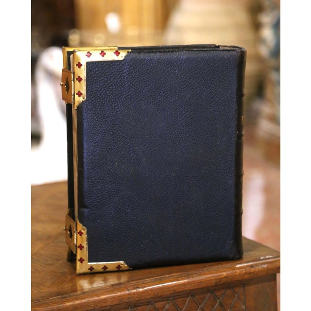 19th Century English Leather-Bound Illustrated Family Bible With Brass Mounts For Sale - Image 10 of 12