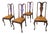 Queen Anne Oak Dining Chairs, 1900, Set of 4 For Sale