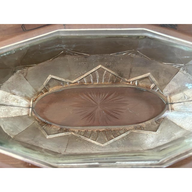 French Art Deco Silver-Plated and Glass Centerpiece by Orfèvrerie Dilecta, 1930s For Sale - Image 11 of 18