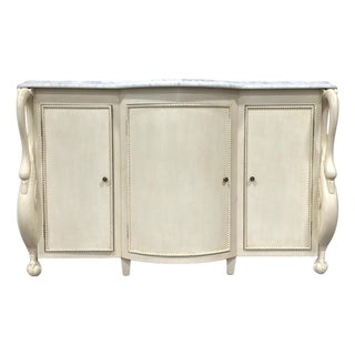 Maitland-Smith Traditional Cream Swan Katherine Credenza For Sale
