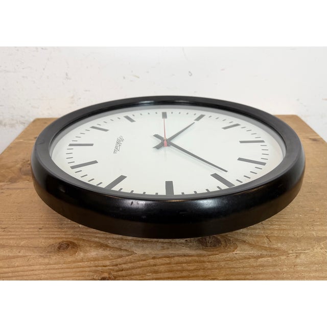 Industrial Bakelite Factory Wall Clock from Elektročas, 1990s For Sale - Image 12 of 18