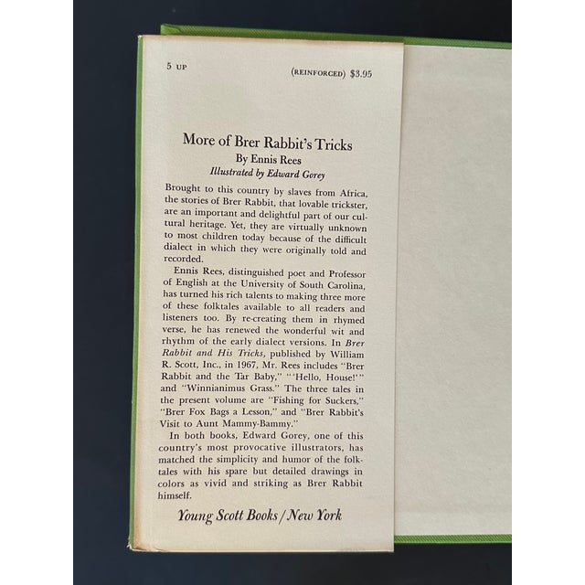 Brer Rabbit's Tricks Drawings by Edward Gorey Signed Book For Sale - Image 12 of 12