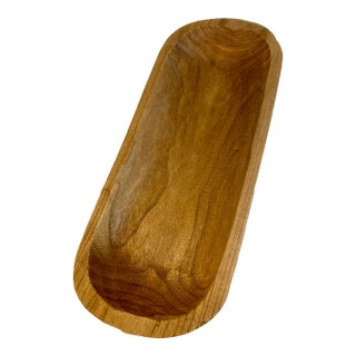 Rustic Hand Hewn Dough Bowl For Sale