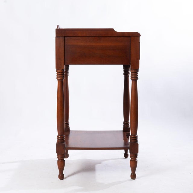 Wood Mid 20th Century Pair of Henkel Harris Cherry Nightstands For Sale - Image 7 of 17