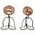 Copper Arts & Crafts Copper and Iron Fire Dogs, 1880, Set of 2 For Sale - Image 8 of 8