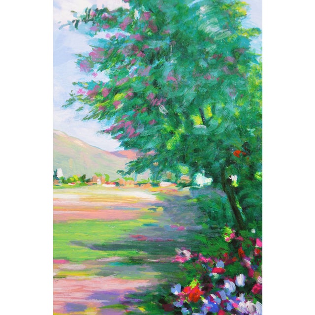 2004 Alex Perez 'Landscape in Provence' Colored Serigraph Print Signed Coa For Sale - Image 11 of 12