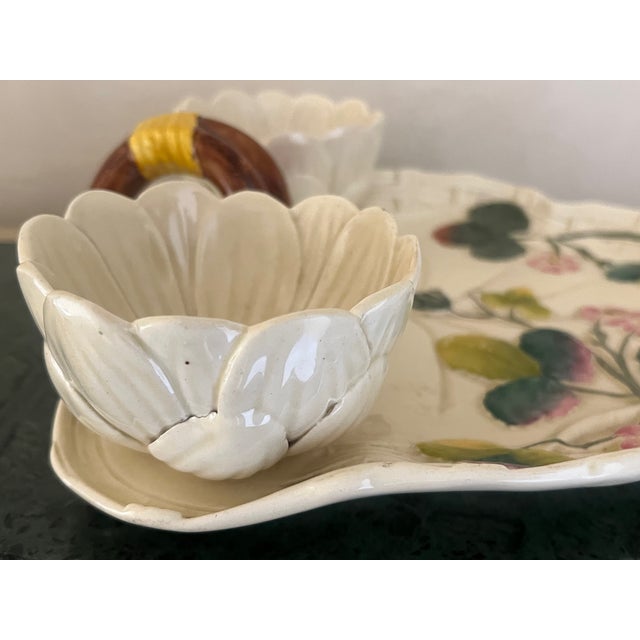 George Jones Majolica Strawberry Platter For Sale In San Francisco - Image 6 of 14