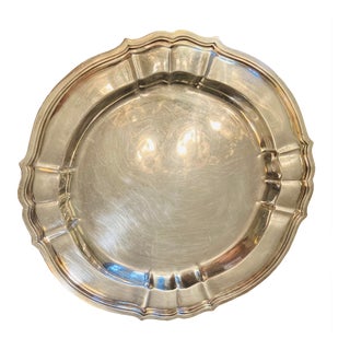 1950s Reed & Barton Sterling Silver Plate Georgian Serving Tray For Sale