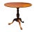 American Mid 20th Century Queen Anne Antique Style Oval Pecan Tilt Top Table For Sale - Image 3 of 12