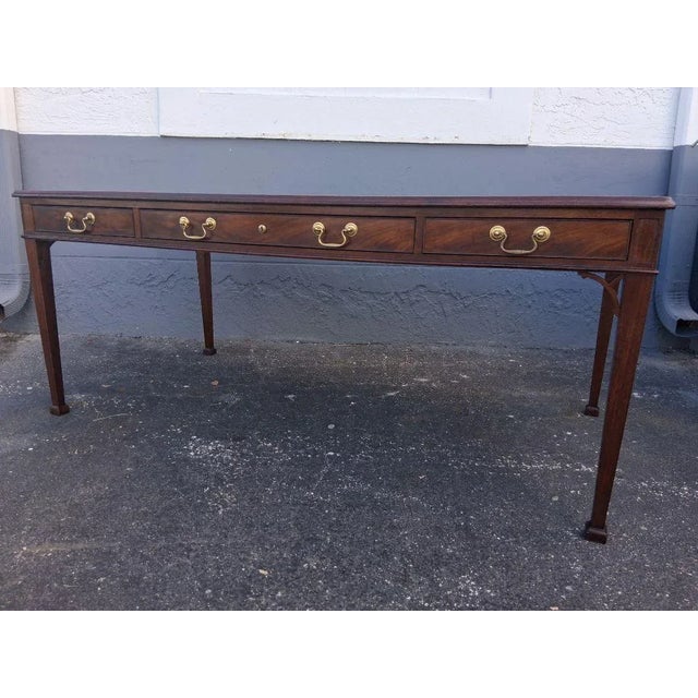 1940's Traditional Style Executive Writing Desk by Baker Furniture Company "Collectors Edition" For Sale In Miami - Image 6 of 17