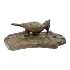Antique Iron Woodpecker Door Knocker