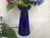 Glass Cobalt Blue Glass Hyacinth Vase For Sale - Image 7 of 11