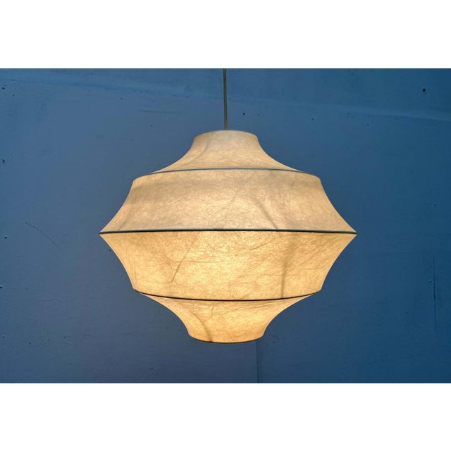 Mid-Century Modern Cocoon Pendant Lamp by Friedel Wauer for Goldkant Leuchten, Germany, 1960s For Sale - Image 16 of 18