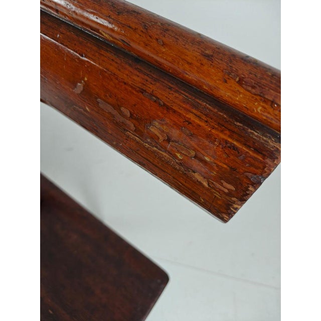 Victorian Pitch Pine Railway Bench For Sale - Image 12 of 17