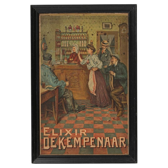 Brown 20th Century Belgian Painting For Sale - Image 8 of 18