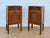 1940s Pair of French Marquetry Bedside Cabinets With Inlaid Decoration For Sale - Image 6 of 9