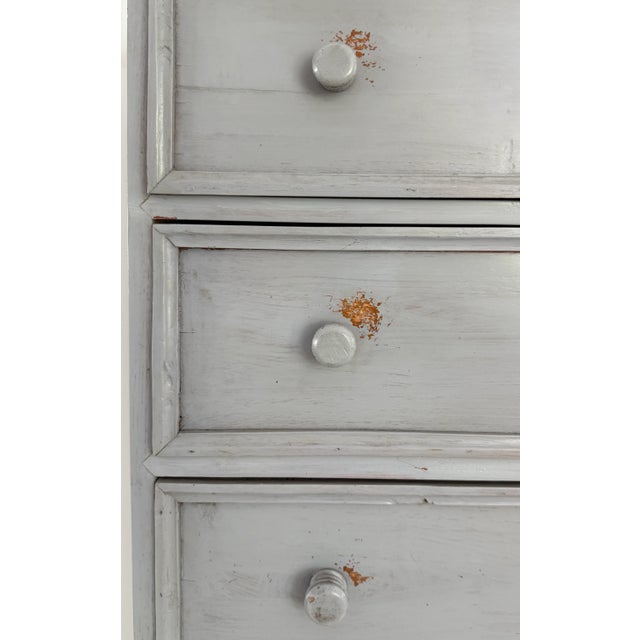 7 Drawers Italian High Boy Dresser From 80's For Sale In Miami - Image 6 of 9