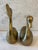 Vintage Mid-Century Modern Solid Brass Swans- a Pair For Sale - Image 4 of 8
