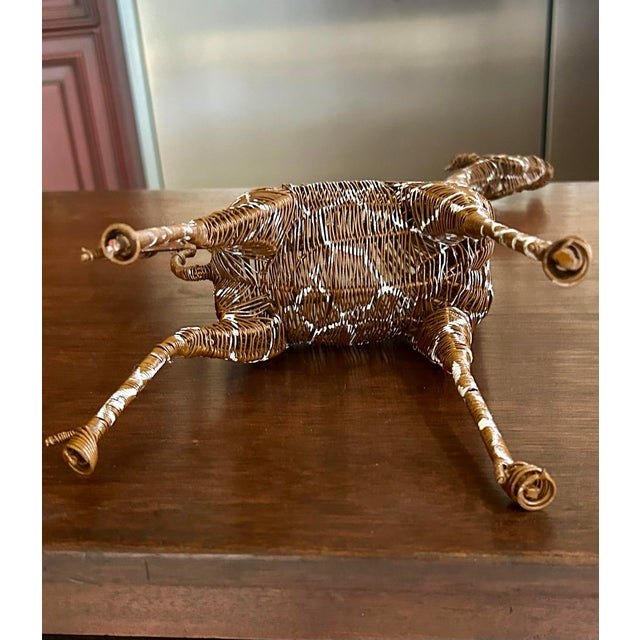 Woven, Wire Giraffe Menorah, Sculpture, Late 20th Century For Sale In South Bend - Image 6 of 12