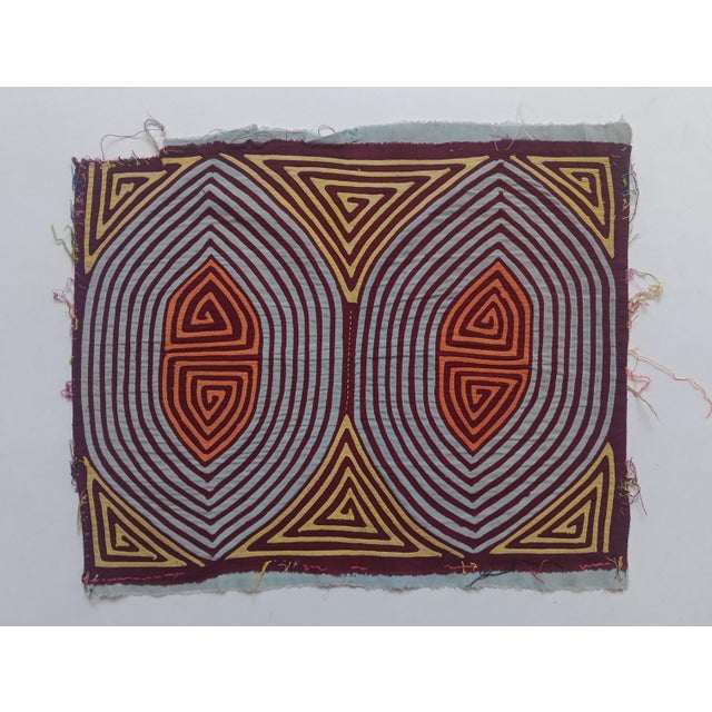 Mola Fabric by Cuna Indians, Panama, 1970s For Sale - Image 3 of 3