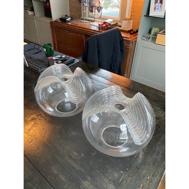 Murano Glass Shades - a Pair For Sale In New York - Image 6 of 8