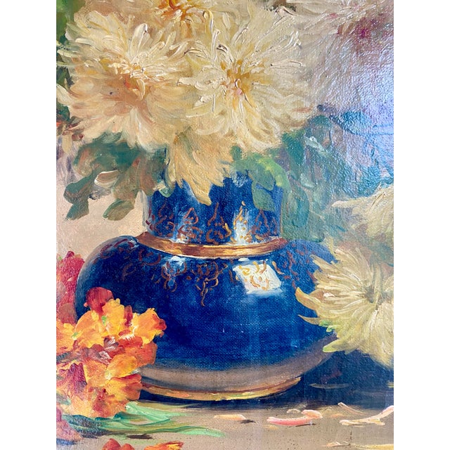 19th Century E. Coppenolle, Floral Still Life, 1800s, Oil on Canvas, Framed For Sale - Image 5 of 13