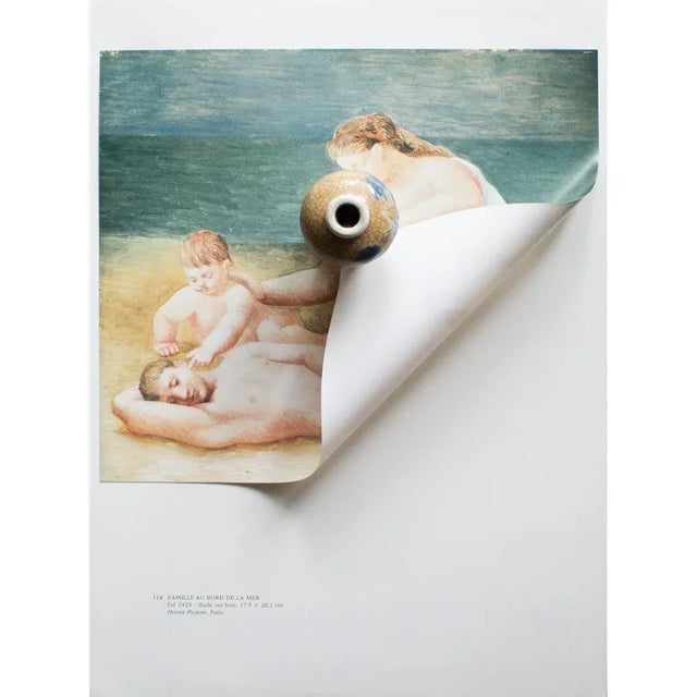 Portraiture 1985 After Pablo Picasso, "Family by the Sea" First Edition Parisian Full-Color Print For Sale - Image 3 of 8