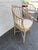 Pair of Mid 20th Century Baker Furniture Vintage Regency Style Tan Color Faux Bamboo Cane Seat Tub Chairs For Sale - Image 4 of 11