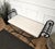 Italian Metal Iron Bench with Roll Arm, 1960s For Sale - Image 4 of 11
