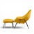 Metal Eero Saarinen for Knoll Mid Century Womb Lounge Chairs With Ottomans - Pair For Sale - Image 7 of 13