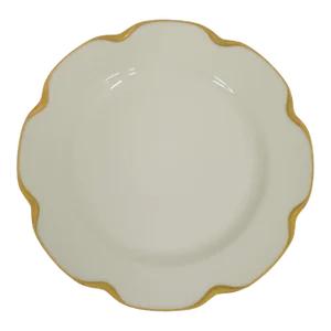 Haviland Gold Scallop Rim Tray