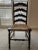 1930s Vintage Maple Ladder Back French Country Farmhouse Chairs With Rush Seats - Set of 4 For Sale In Salt Lake City - Image 6 of 12