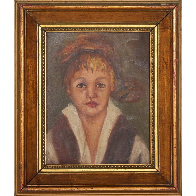 Portrait of Lady Unknown Artist Size: 10 in. x 8 in. Framed size: 14.5 x 12.5 inches Oil on Canvas