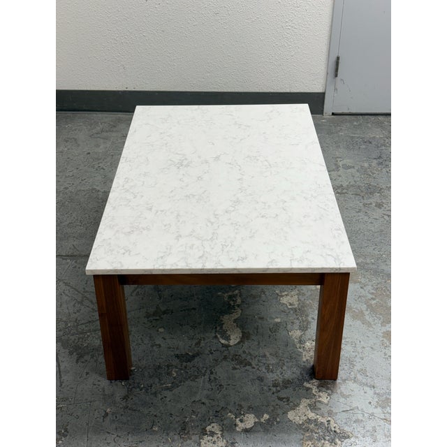 Stone Gray Room & Board Linden Custom Coffee Table For Sale - Image 8 of 12