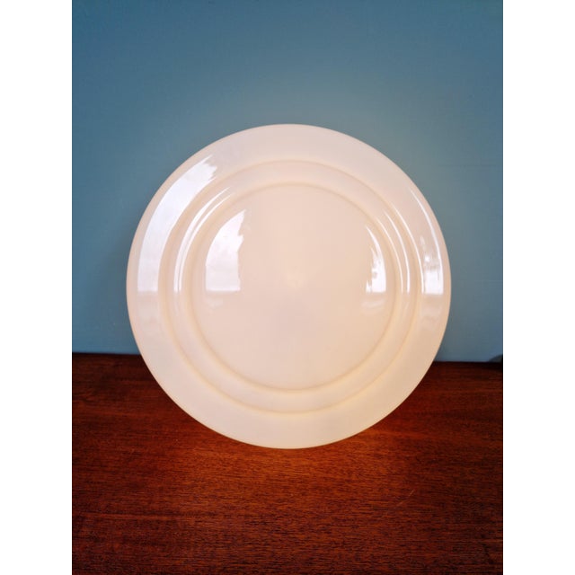 Silver Large Art Deco Phililite Series Ceiling Light in White Opaline Glass from Philips, 1930s For Sale - Image 8 of 14