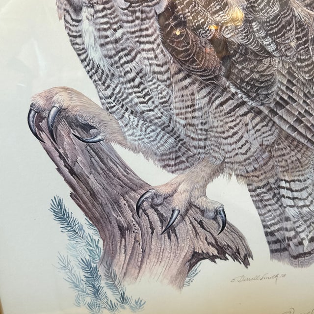 E. Darrell Smith Great Horned Owl Artist Proof, Signed For Sale - Image 12 of 12