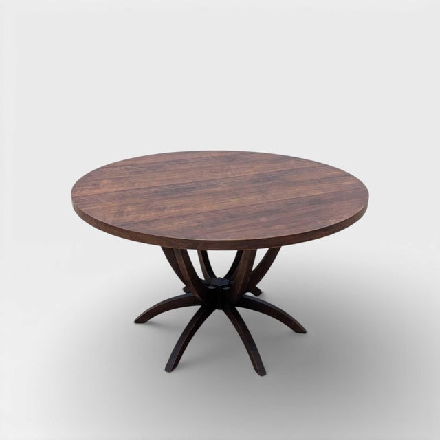 Late 20th Century Chet Beardsley for Living Designs Round Dining Table, Mid-Century Modern, Mid-Century For Sale - Image 5 of 18