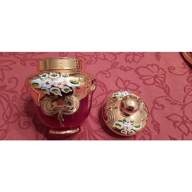 Murano Glass Tre Fuochi 24 K Gold Coffee Set, 1965 For Sale - Image 6 of 18