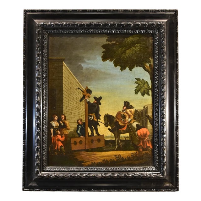 Samuel Butler Hogarth, Hudibras Triomphante, 1700s, Oil on Canvas For Sale