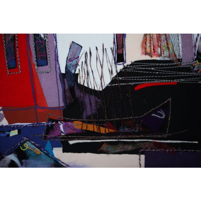 Textile Monumental Jewish Fiber Art Wall Hanging by Smadar Lavine For Sale - Image 7 of 9