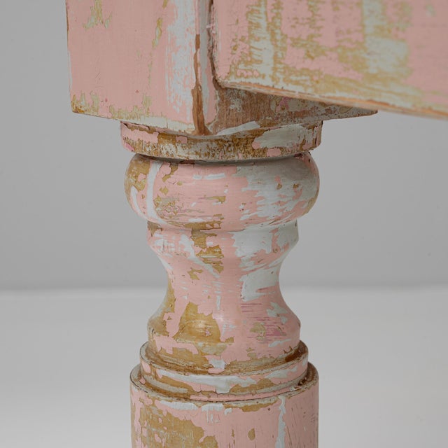 20th Century French Patinated Wooden Side Table For Sale - Image 13 of 18