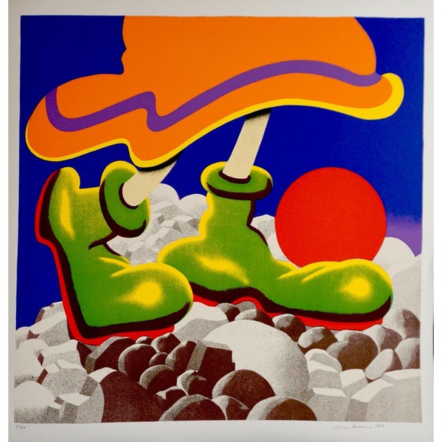 1970s 1977 "Girl With Beachball" Pop Art Style Numbered Silkscreen by Jack Brusca For Sale - Image 5 of 5