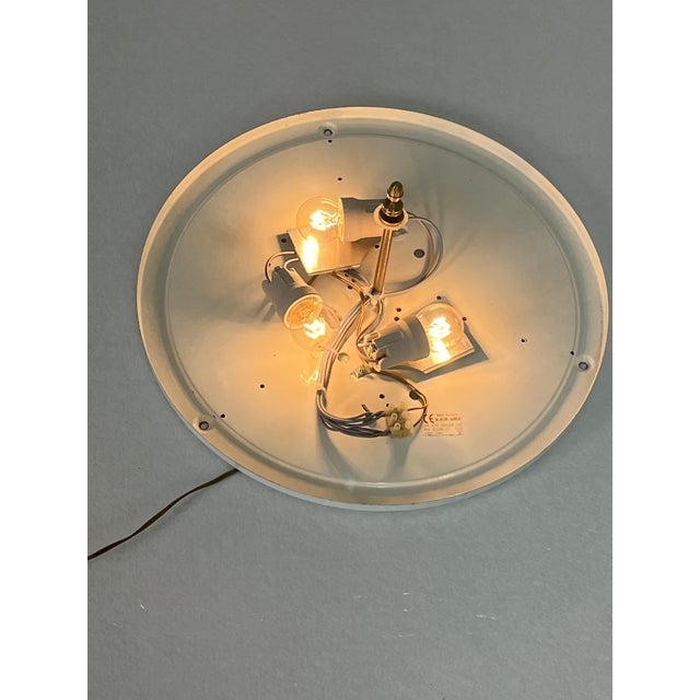Large Venetian 3-Light Murano Glass Ceiling Light, 1980s For Sale - Image 9 of 13
