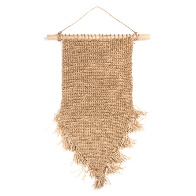 Contemporary Natural Straw Loving Heart Wall Art For Sale - Image 4 of 5