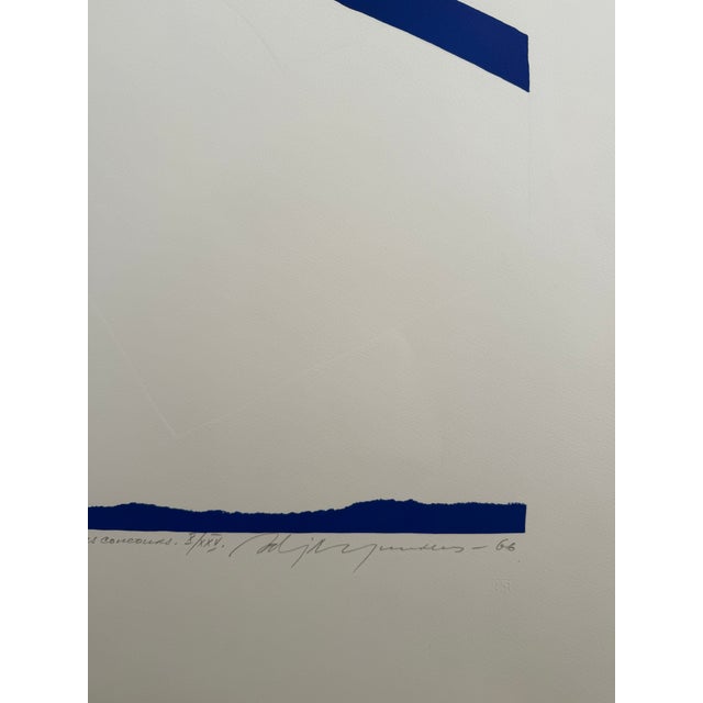 Abstract Adjacent Yunkers “Beginn I : Hours Concours” 1966 Artist Proof Abstract Modern Print For Sale - Image 3 of 8