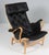 Wood Set of Pernilla Lounge Chair and Ottoman in Leather attributed to Bruno Mathsson for Dux, 1980s For Sale - Image 7 of 13