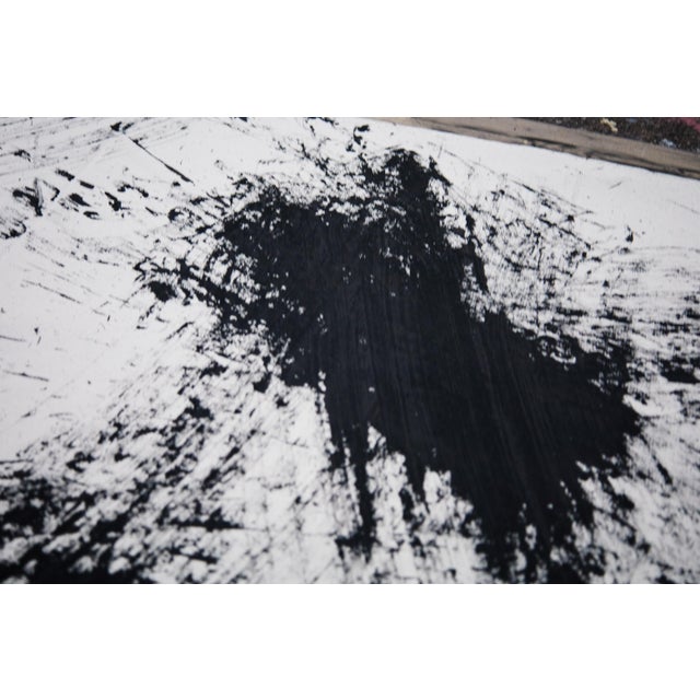 "Movement in Black and White 4" Contemporary Original Abstract Painting by Simon Findlay For Sale - Image 12 of 15