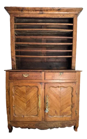 Mid 19th Century French Antique Vaisselier Two Door Buffet Cabinet