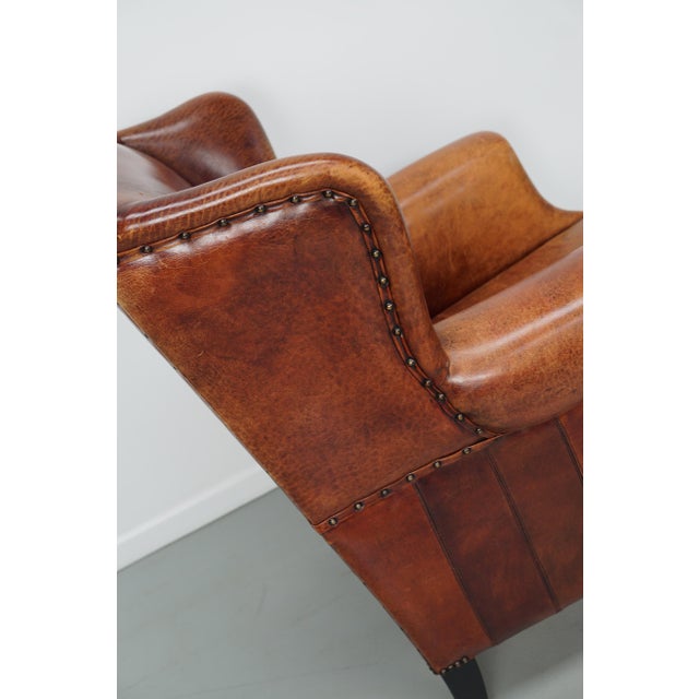 Vintage Dutch Club Chair in Cognac Leather, 1970s For Sale - Image 15 of 18